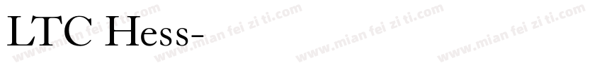 LTC Hess字体转换